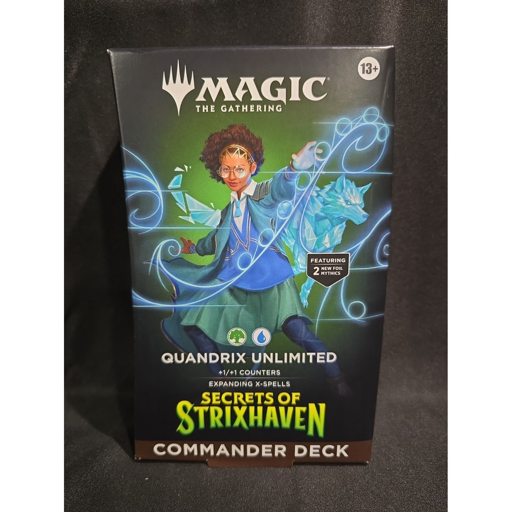 MTG Magic The Gathering Secrets of Strixhaven Quandrix Unlimited Commander Deck